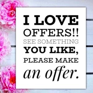 MAKE OFFER & BUNDLE
( All Offers Welcome)